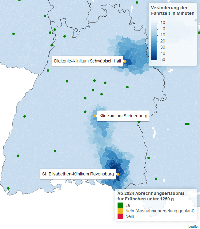 Quelle: Mindestmengen-Transparenzliste 2024 des AOK-Bundesverbandes | Quelle: Tim Holthaus, Universität Wuppertal, Berechnungen: Science Media Center Germany